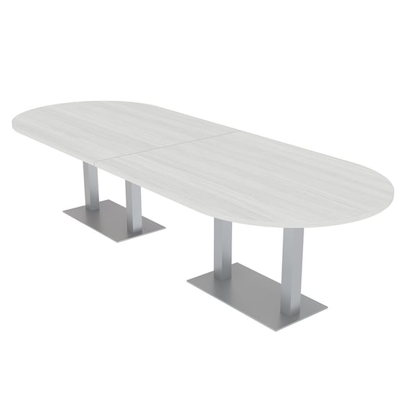 Skutchi Designs 45 in W, 144 in L, 29 in H, Engineered Wood Top, White HAR-RAC-46x143-DOU-WHCYPRESS - main